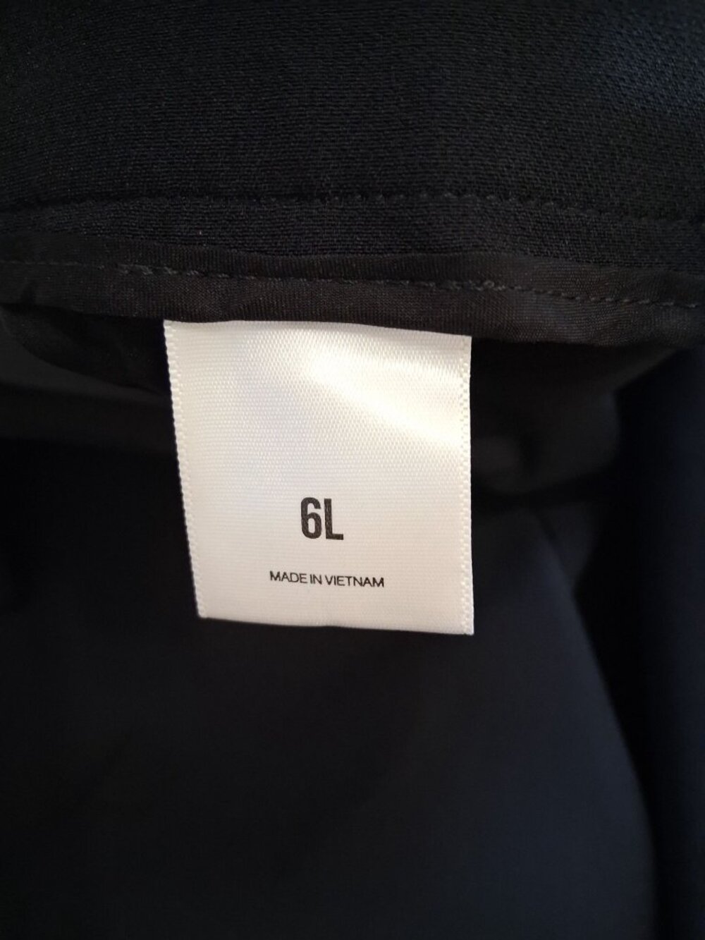 Express Editor 6L Wide Leg Relaxed Trouser Mid Rise Black Pants Size 6L - Picture 5 of 10